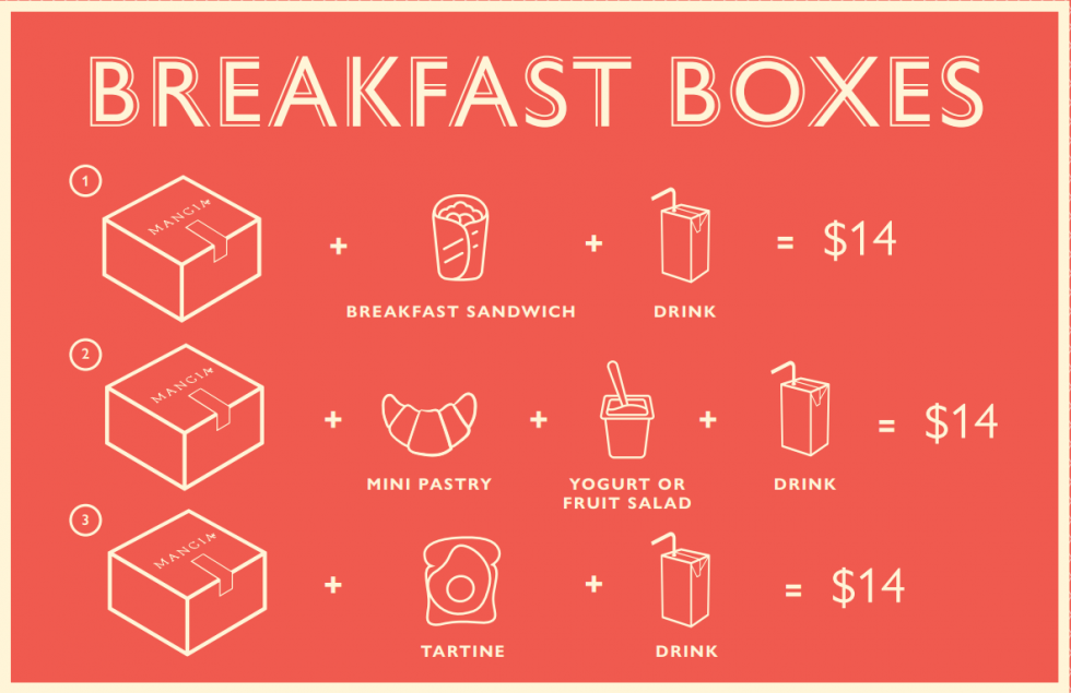 Boxed Catering Menu Mangia NYC Lunch Delivery