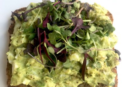Avocado Egg Salad Tartine