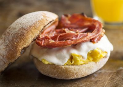 Breakfast Bagel Egg And Bacon