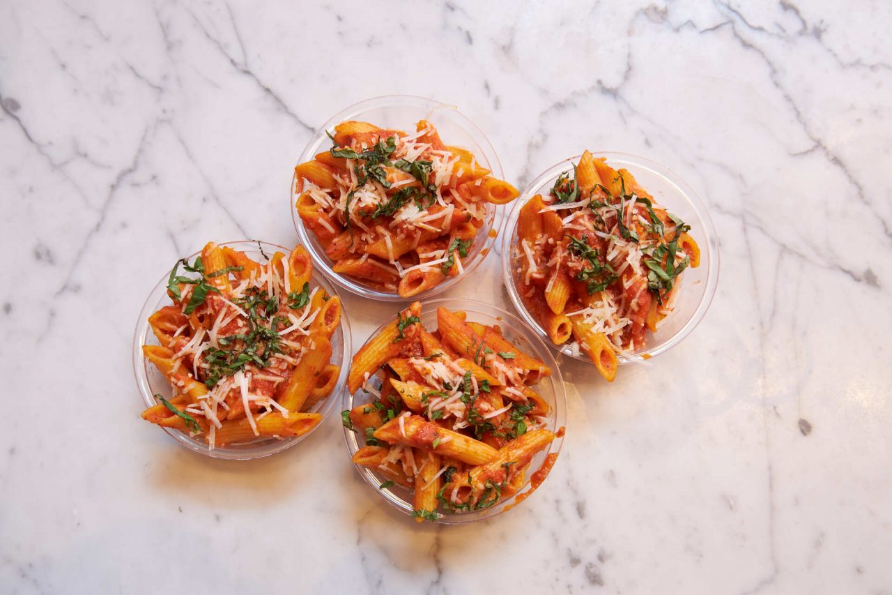 Homemade pasta & tomato sauce by Mangi