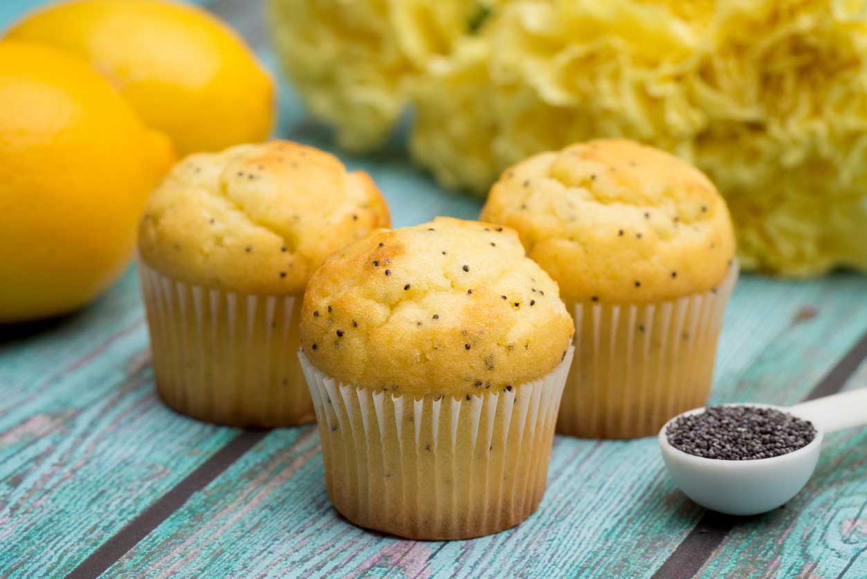 Lemon and Poppyseed Mascarpone Muffins - Mangia NYC