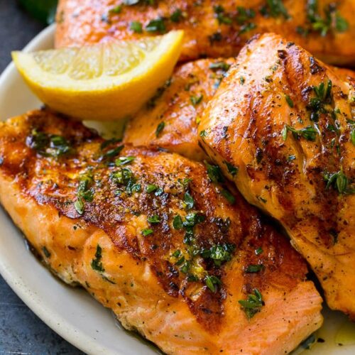 Grilled Orange Marinated Salmon