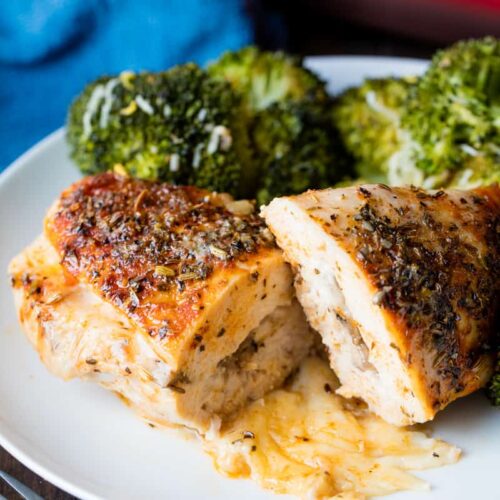 Roasted Herb Stuffed Chicken Breasts